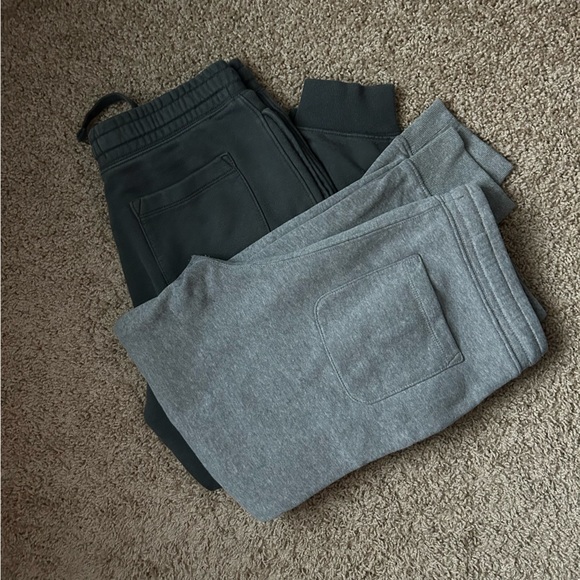 Men’s Old Navy Black & Grey Tapered Jogger Sweatpants Lot of 2 Size Medium |E16 - Picture 2 of 16
